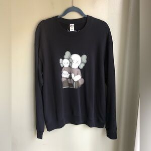 Uniqlo x KAWS UT Long-Sleeve Sweatshirt Black Limited Edition Size: M